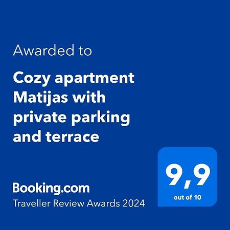 Cozy Apartment Matijas With Private Parking And Terrace Сплит Екстериор снимка